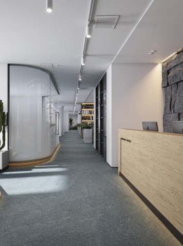 Spray granite application