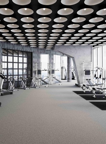 Spray granite application