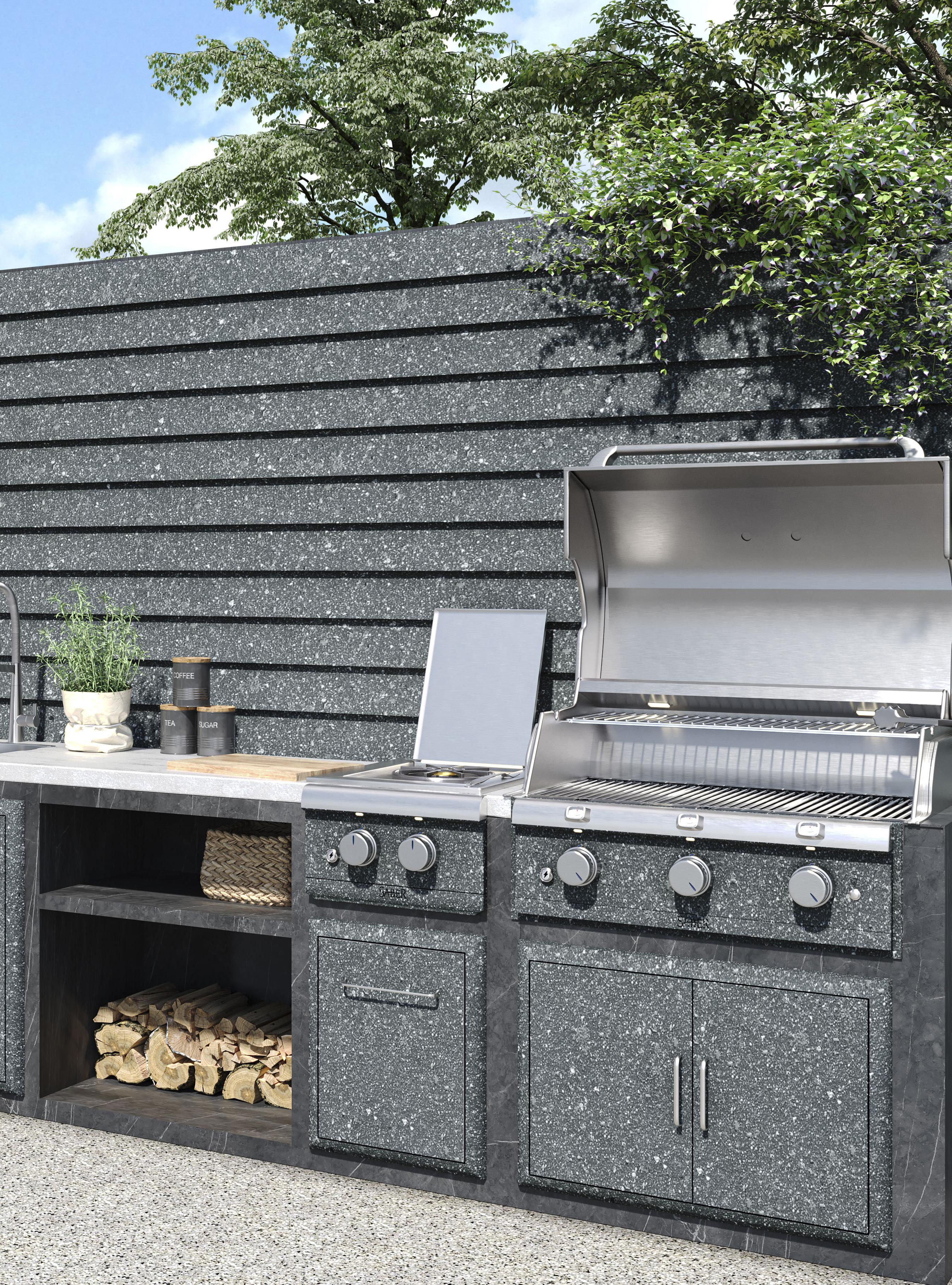 Spray granite garden feature Manchester